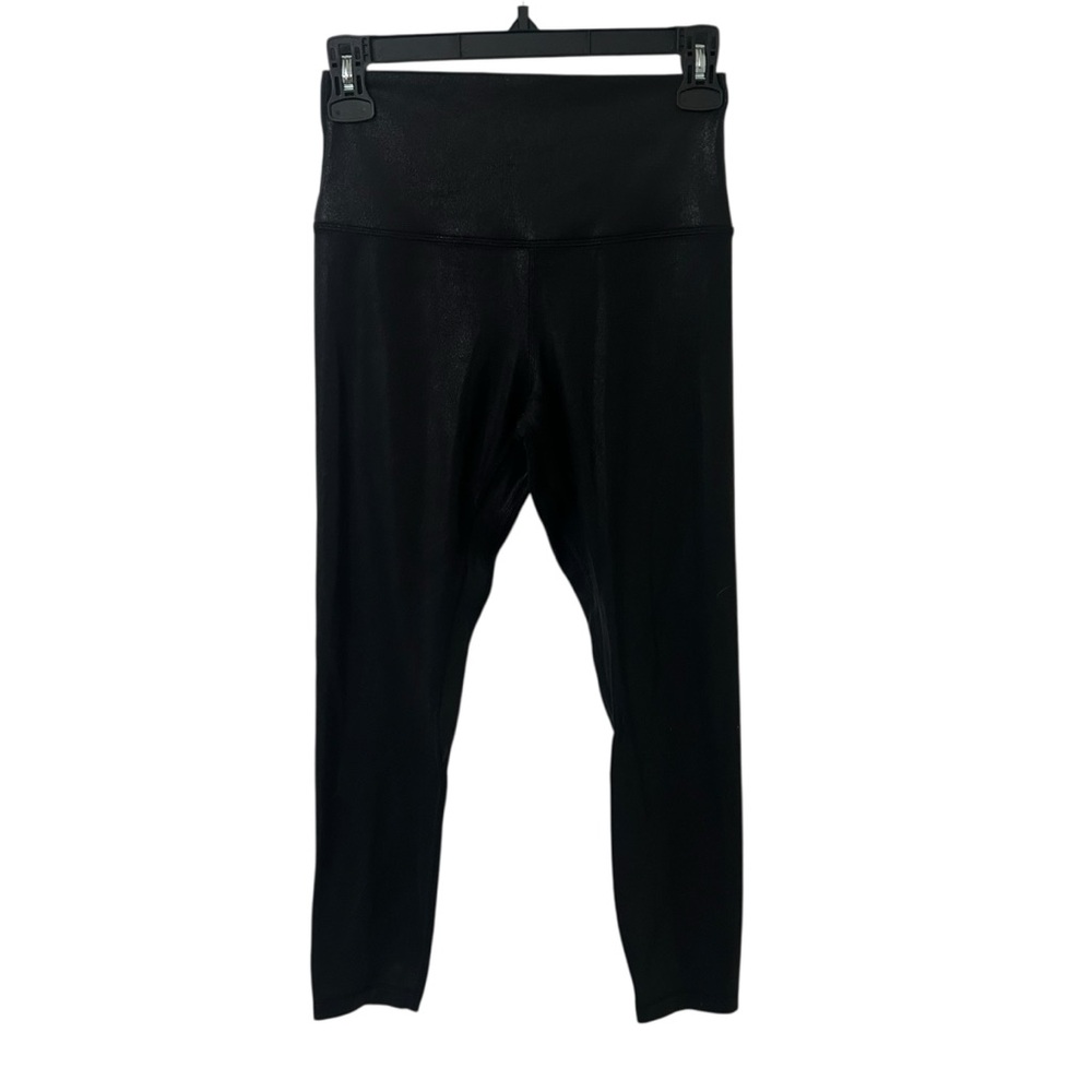Lululemon Black Shiny High-Rise Leggings Women’s Size 6